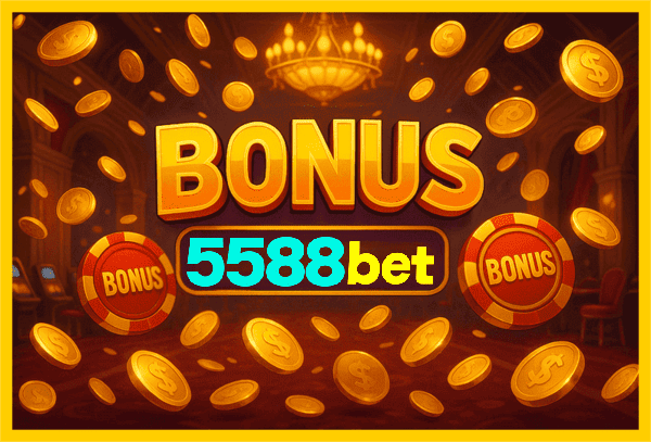 Imagem promovendo bônus 5588BET com recompensas imperdíveis.