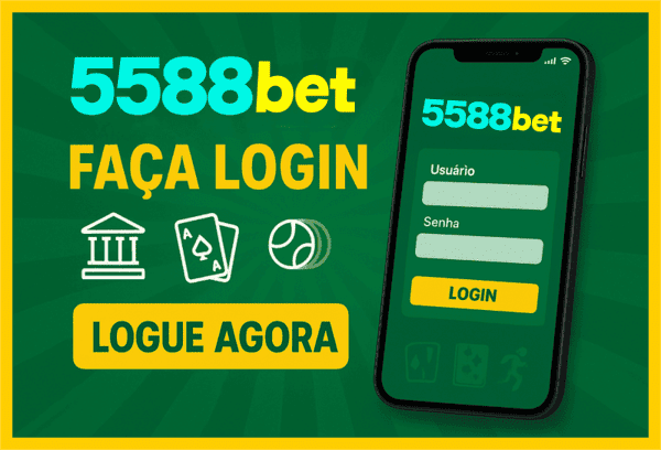 Imagem destacando login seguro na 5588BET para novos usuários